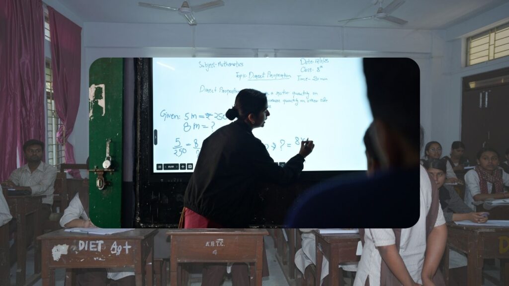 The day Komal stopped looking down in the classroom The day Komal stopped looking down in the classroom